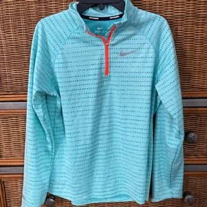 Teal Nike Running Quarter Zip